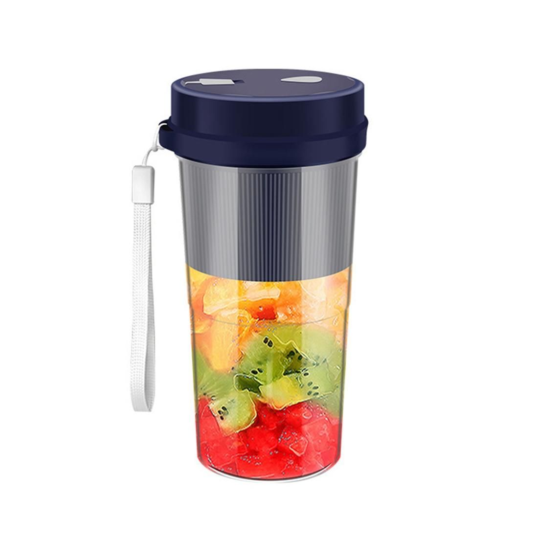 Multifunctional Electric Juicing Cup Portable Cup Rechargeable Juicer Mini Fruit Machine Fruit Processing Blue