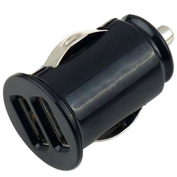 Black Car Truck Dual 2 Port USB Mini Charger Adapter For IPhone 6 7 8 Plus X Samsung Galaxy S8 S7 S6 Edge Redmi 3S 4A Note 4X