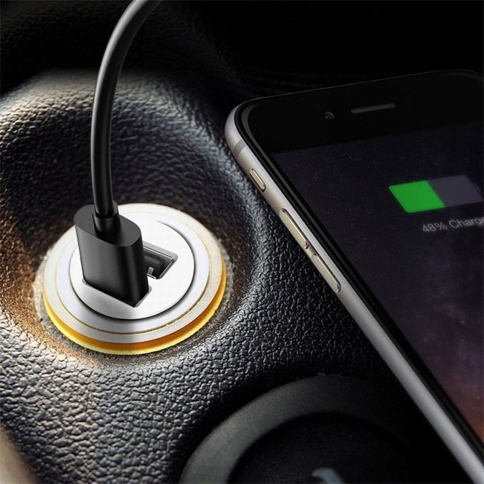 Black Car Truck Dual 2 Port USB Mini Charger Adapter For IPhone 6 7 8 Plus X Samsung Galaxy S8 S7 S6 Edge Redmi 3S 4A Note 4X