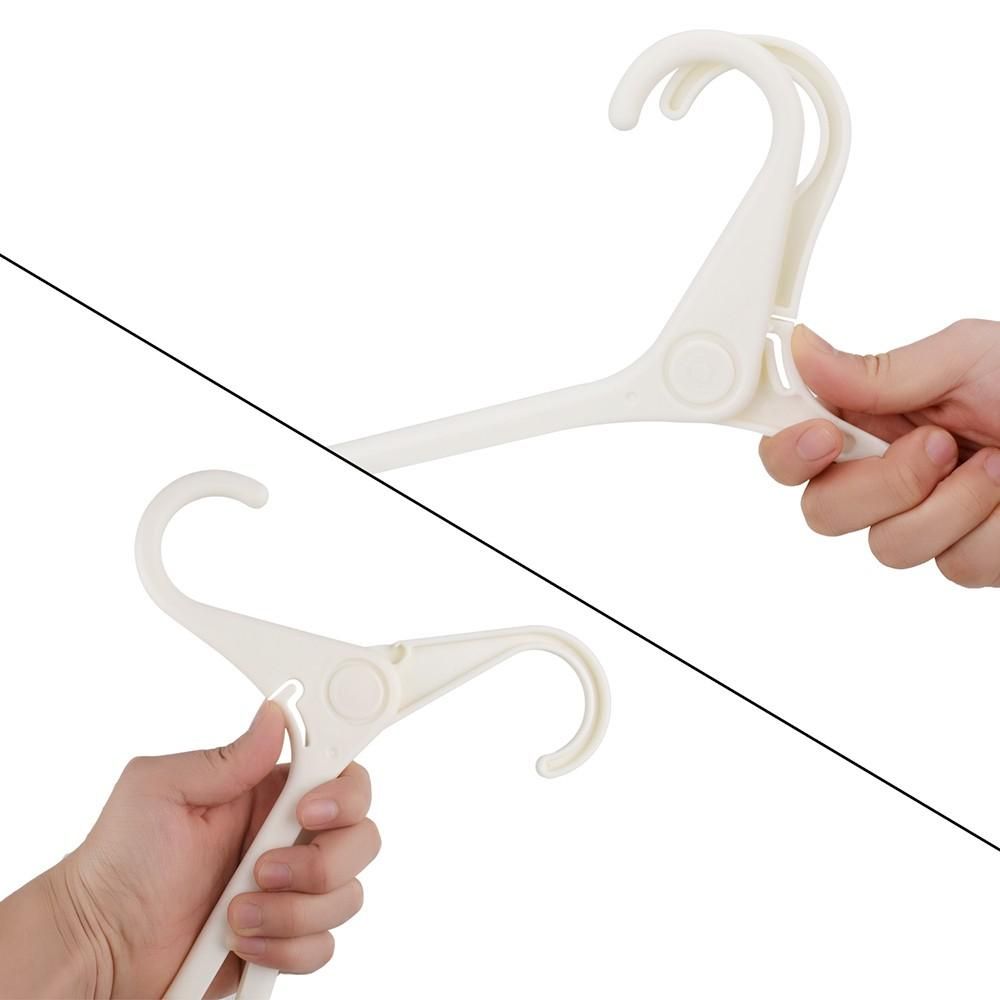 5pcs/set Clothes Hanger Folding Hanger Set of 5pcs Portable Coat Hanger Foldable Clothes Drying Rack for Traveling Business Trip