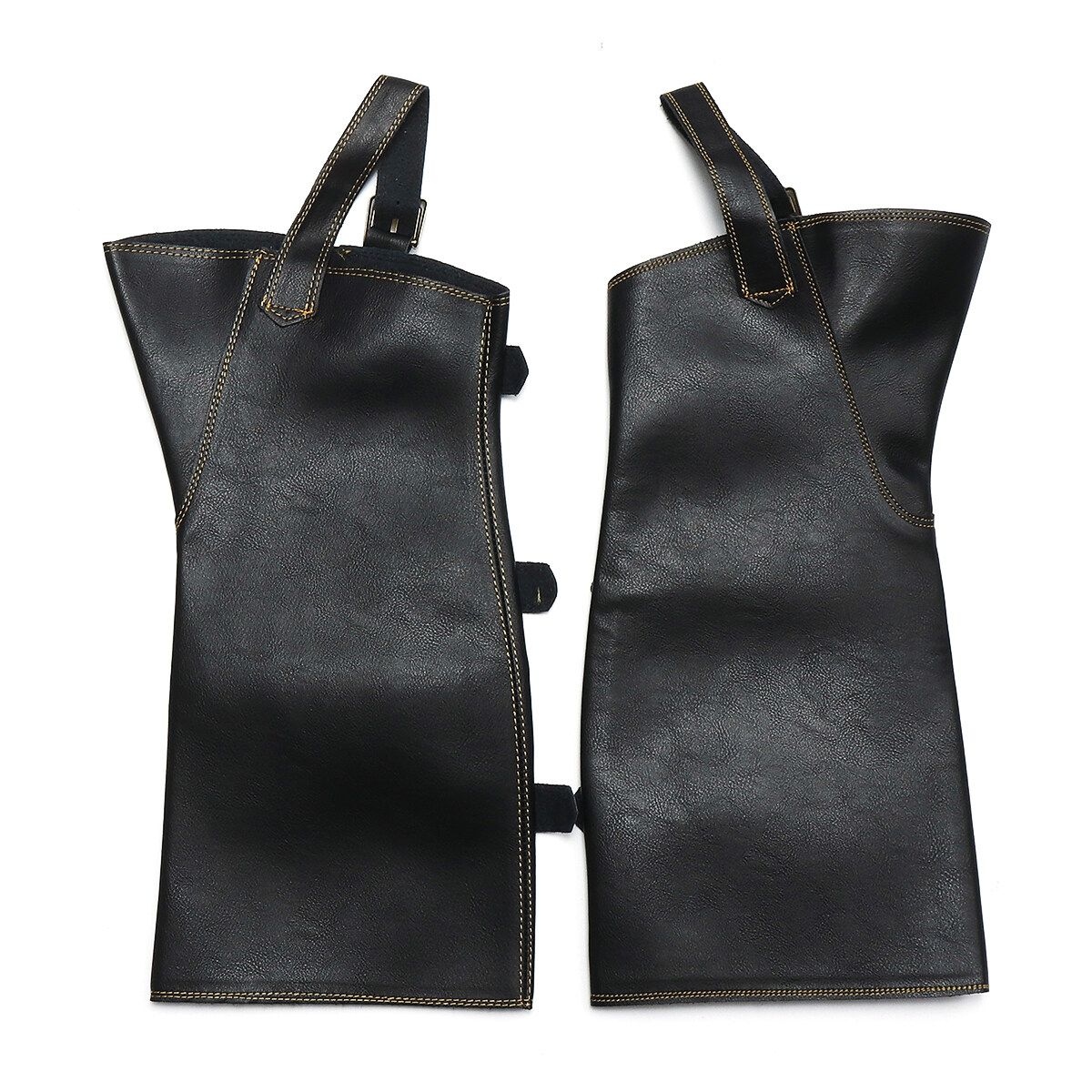 1 Pair Leather Gaiters Men Fashion Steampunk Vintage Riding Shoe Cosplay