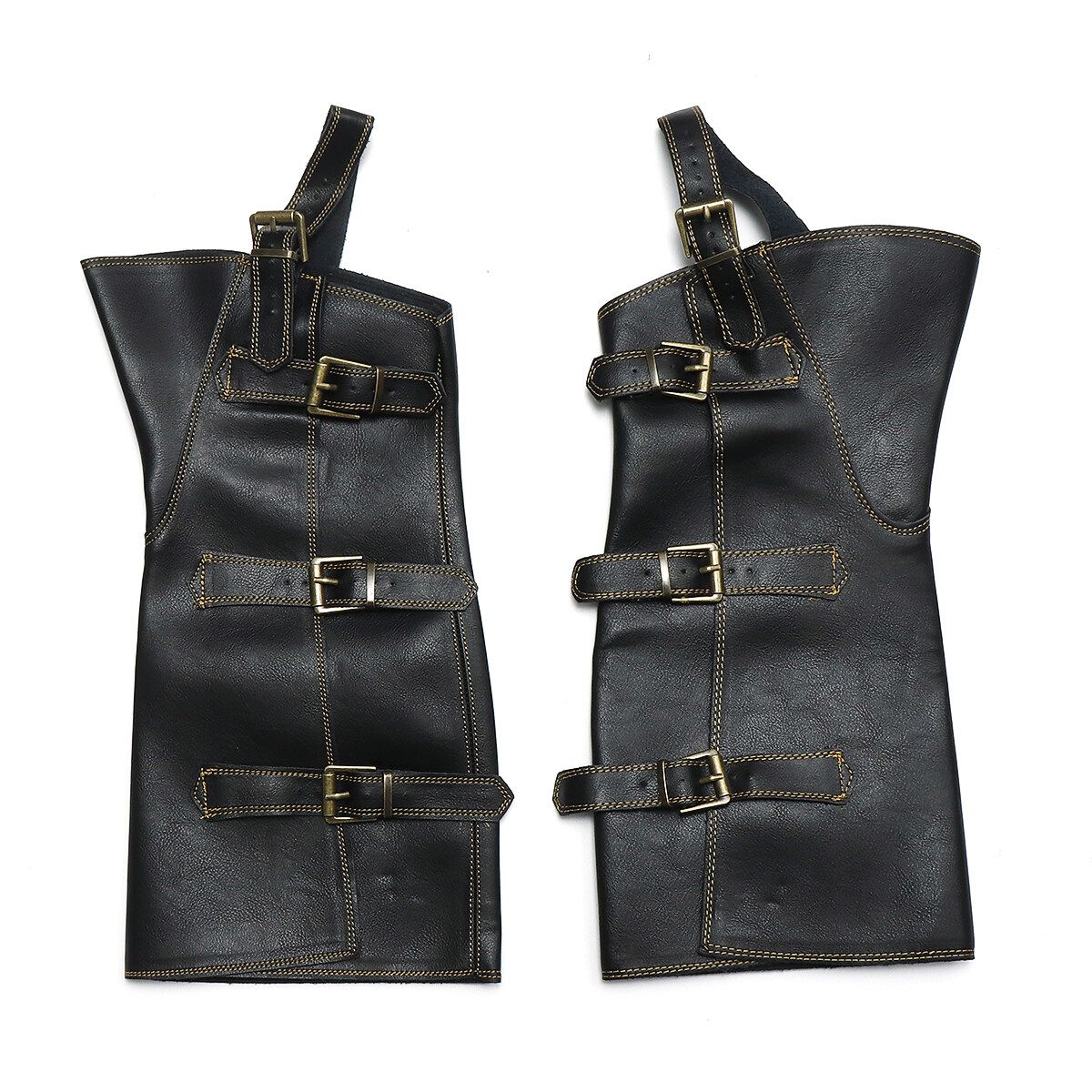 1 Pair Leather Gaiters Men Fashion Steampunk Vintage Riding Shoe Cosplay