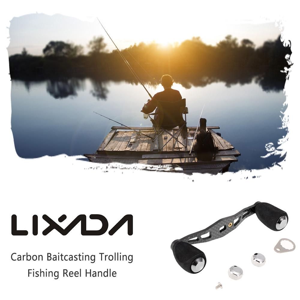 Fishing Reel Handle Carbon Baitcasting Fishing Reel Handle Trolling Reel Handle Left Right Ultralight Reel Handle Reel Crank Accessory