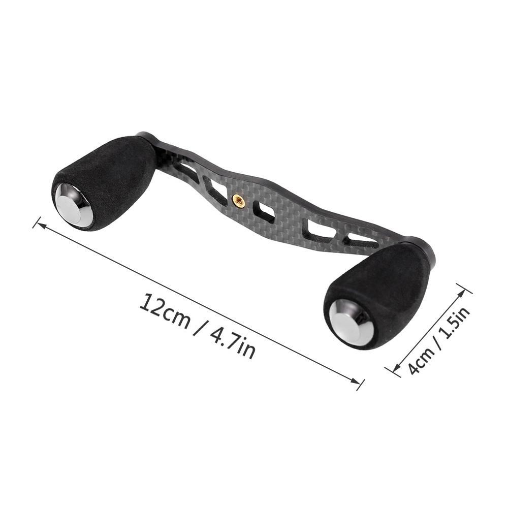 Fishing Reel Handle Carbon Baitcasting Fishing Reel Handle Trolling Reel Handle Left Right Ultralight Reel Handle Reel Crank Accessory
