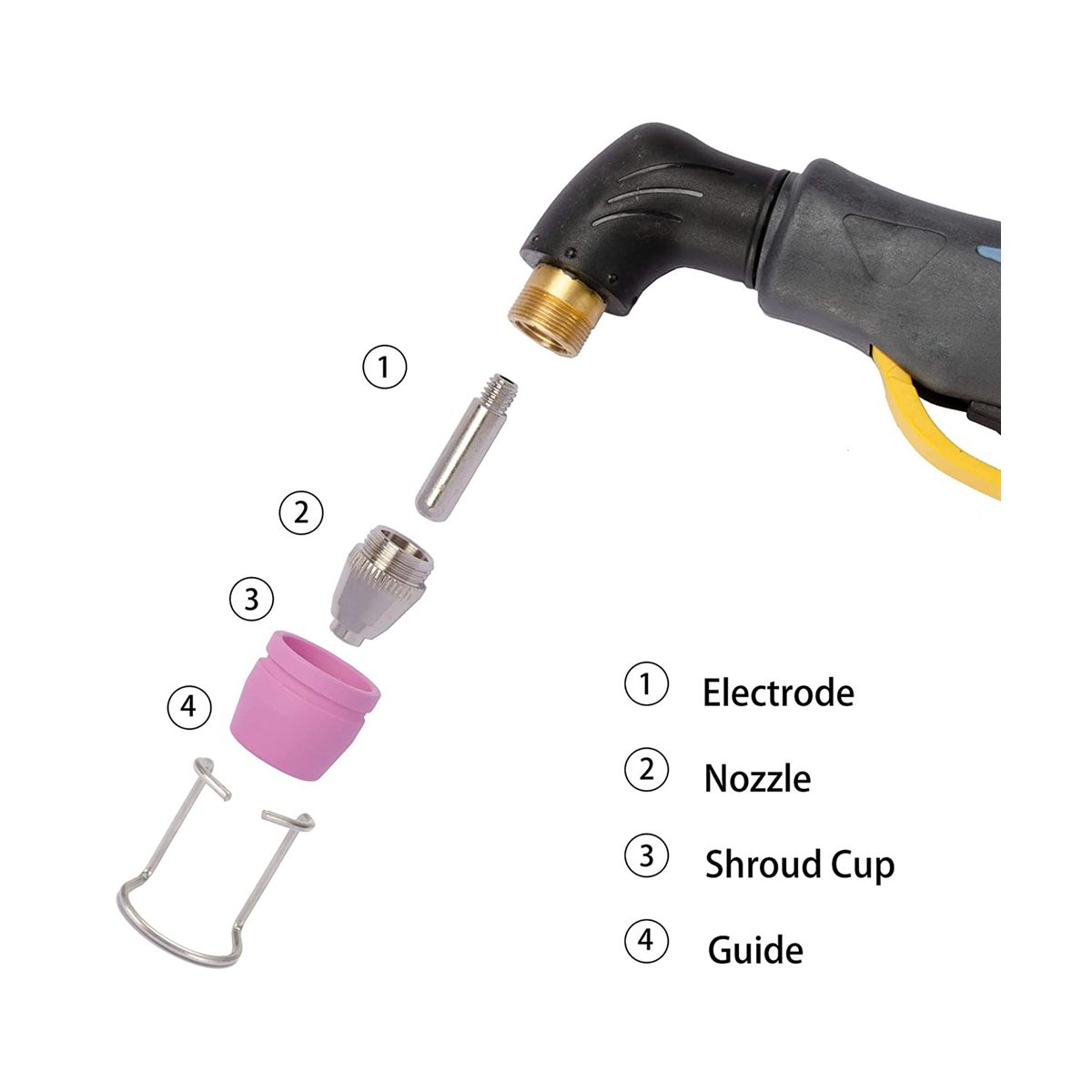 AG60 SG-55 WSD-60 Plasma   Torch Tip Nozzles Consumables Kit Plasma  Accessories 50PK