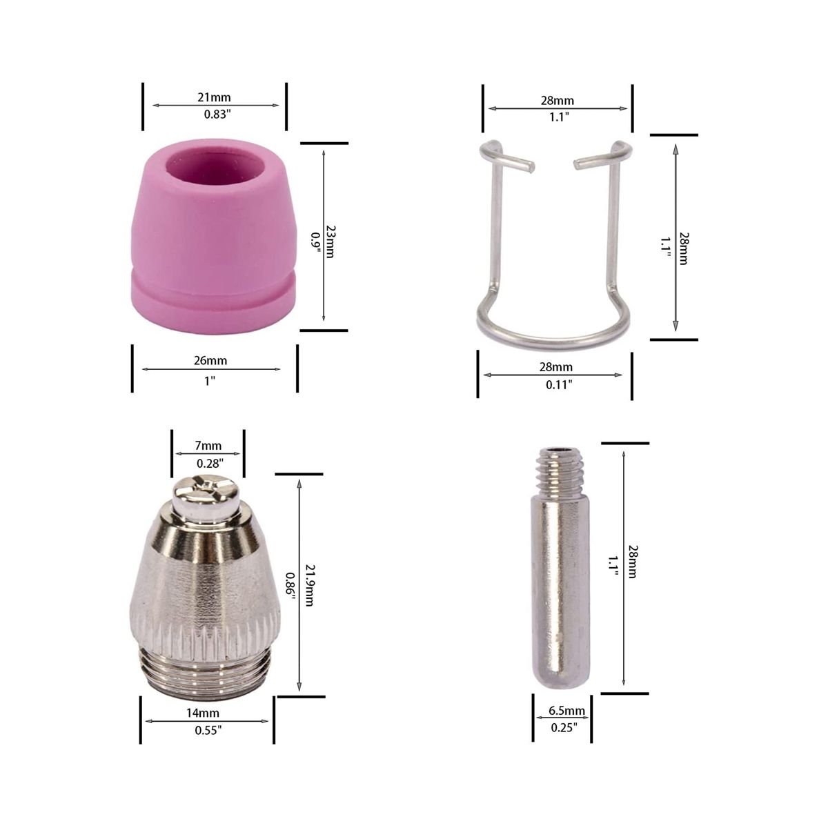 AG60 SG-55 WSD-60 Plasma   Torch Tip Nozzles Consumables Kit Plasma  Accessories 50PK