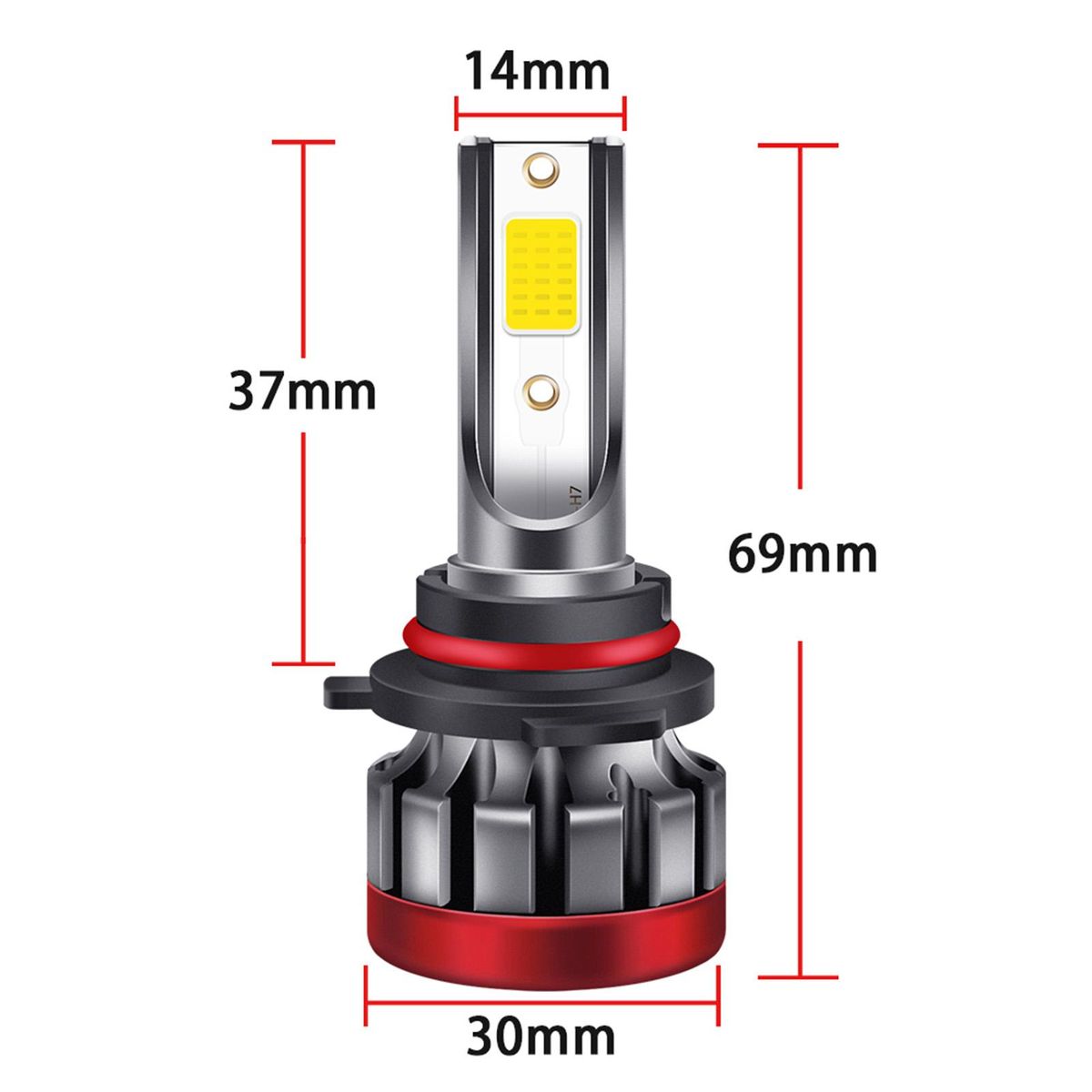 2PCS 9006/HB4 LED Fog Light Bulbs 3000K Yellow 3000 Lumens 30W High Power LED Fog Light DRL Bulbs for Cars Trucks