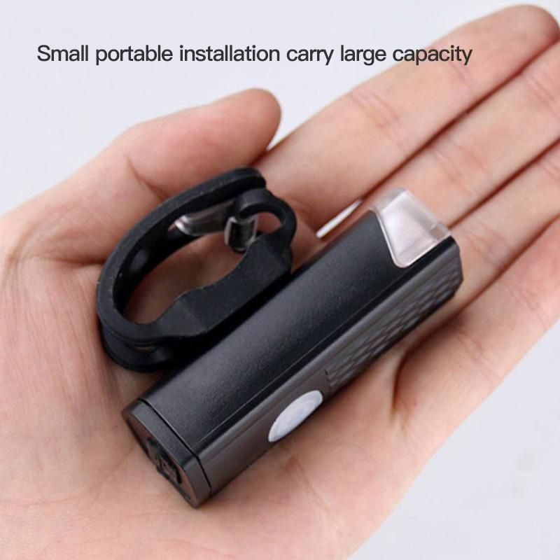 Headlight Bright LED Night Riding Safety Alarm Lamp USB Charging Mountain Bicycle Fitting Headlight Set