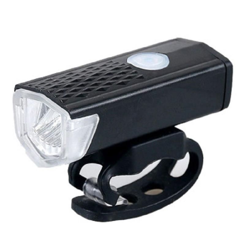 Headlight Bright LED Night Riding Safety Alarm Lamp USB Charging Mountain Bicycle Fitting Headlight Set