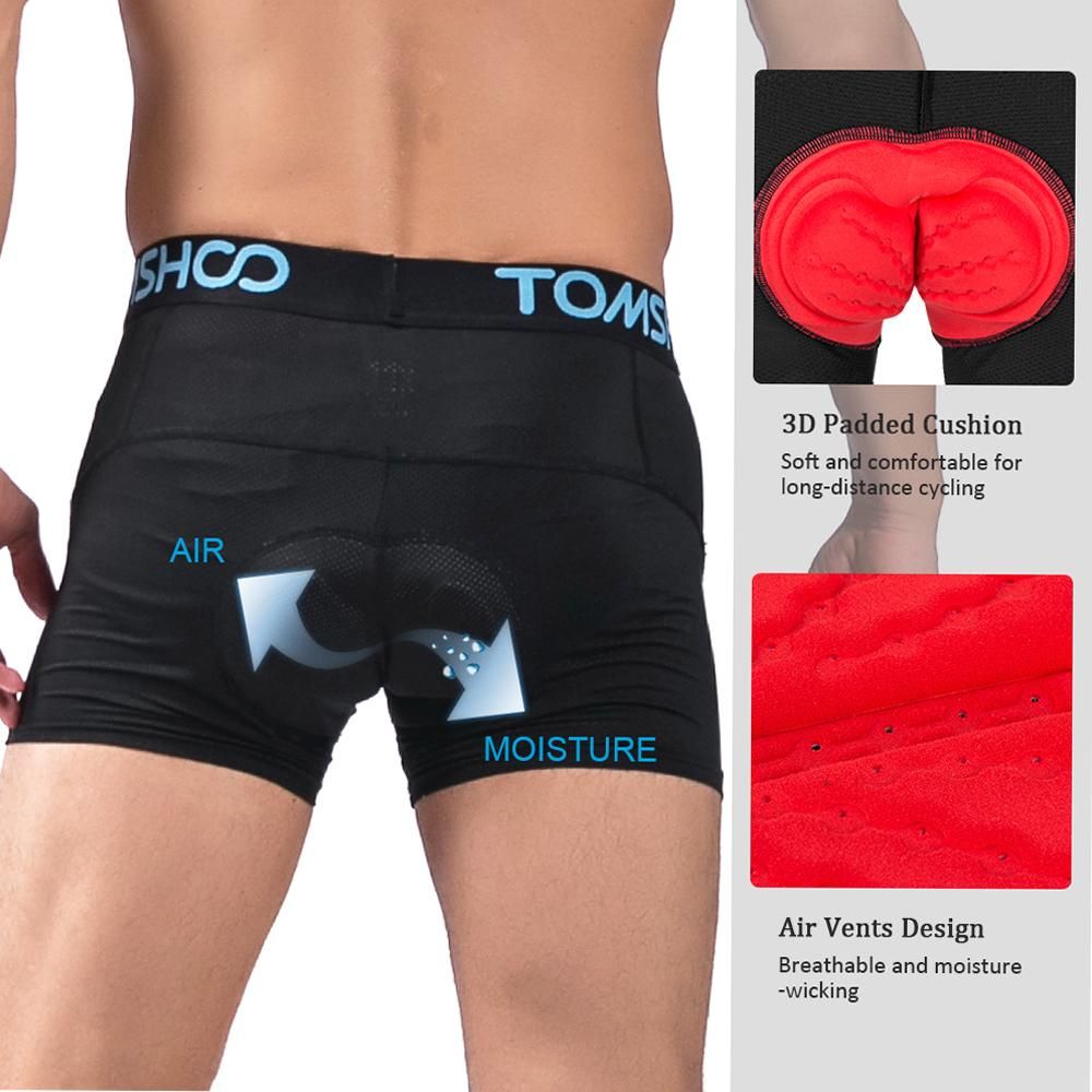 Men's 3D Padded Bicycle Cycling Underwear Breathable Lightweight Bike Riding Cycling Shorts Underpants
