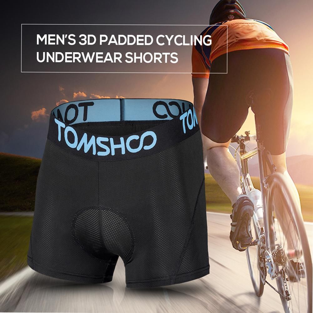 Men's 3D Padded Bicycle Cycling Underwear Breathable Lightweight Bike Riding Cycling Shorts Underpants