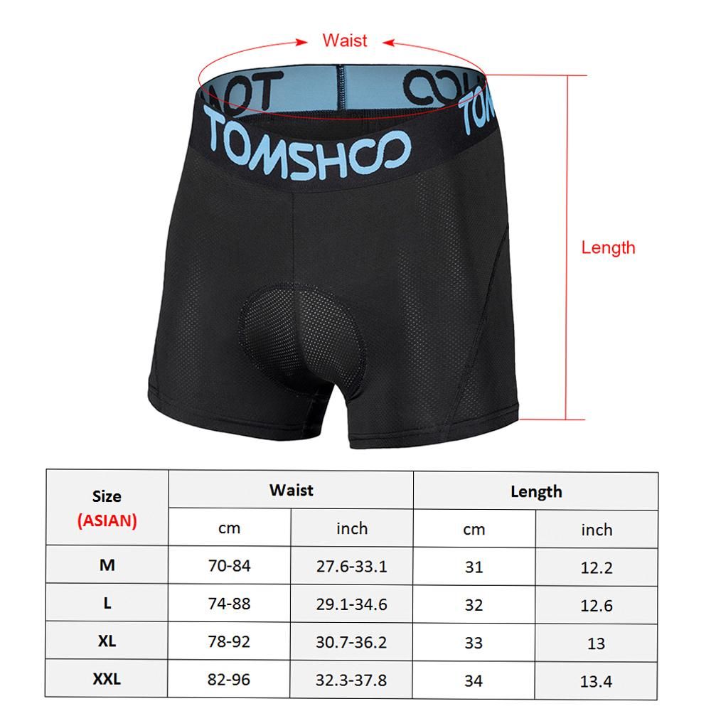 Men's 3D Padded Bicycle Cycling Underwear Breathable Lightweight Bike Riding Cycling Shorts Underpants