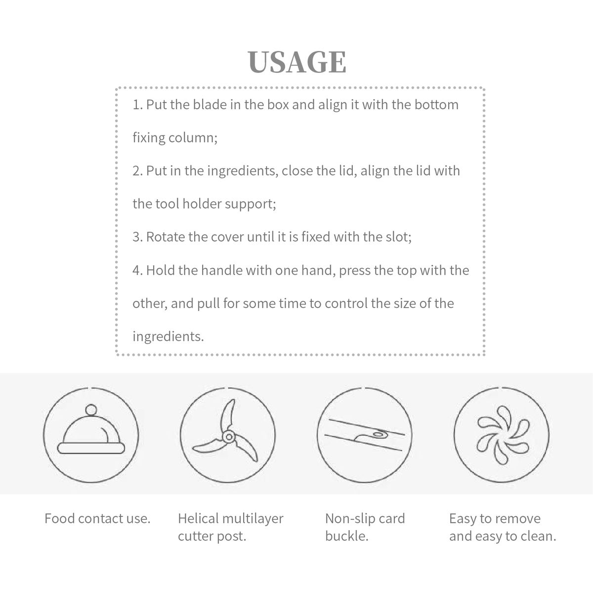 Vegetable Cutter & Garlic Twist Shredder (Manual)- Blue