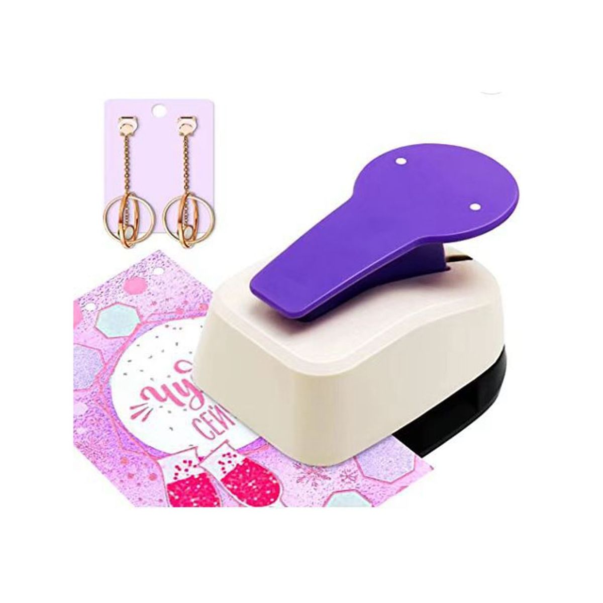 Earring Card Punch Earring Hole Puncher for Double Post