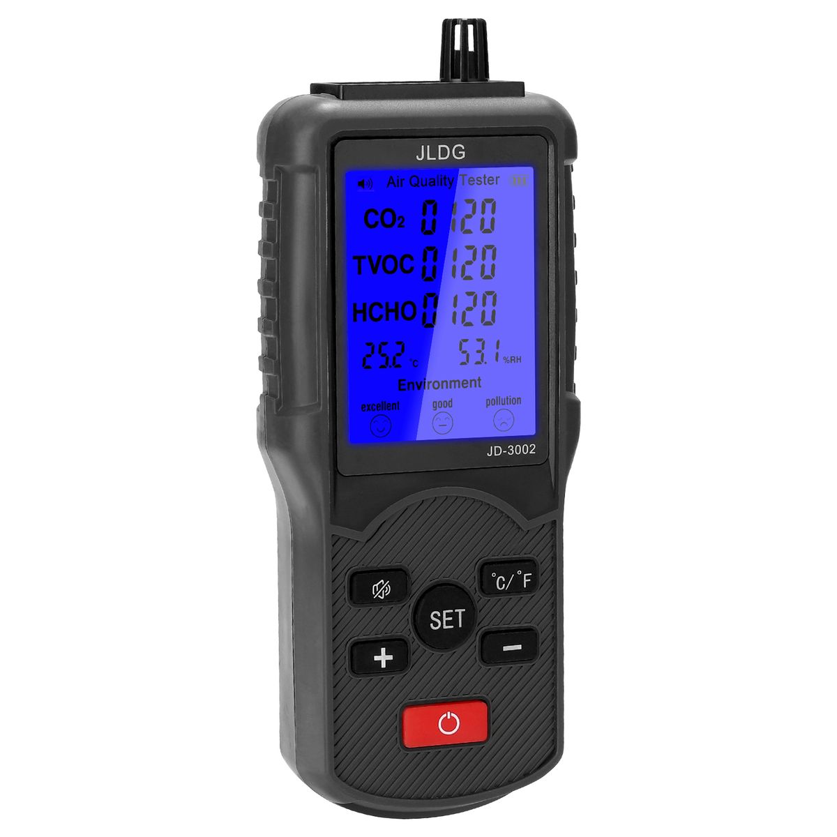 Multifunctional Air Quality Tester Co2 Tvoc Meter