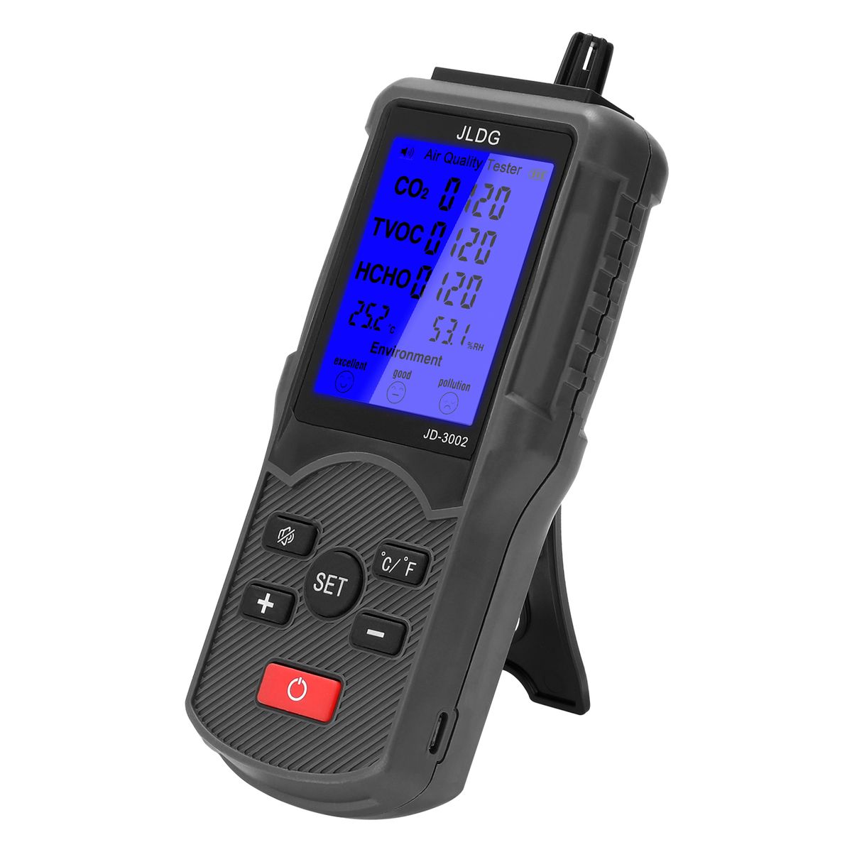 Multifunctional Air Quality Tester Co2 Tvoc Meter