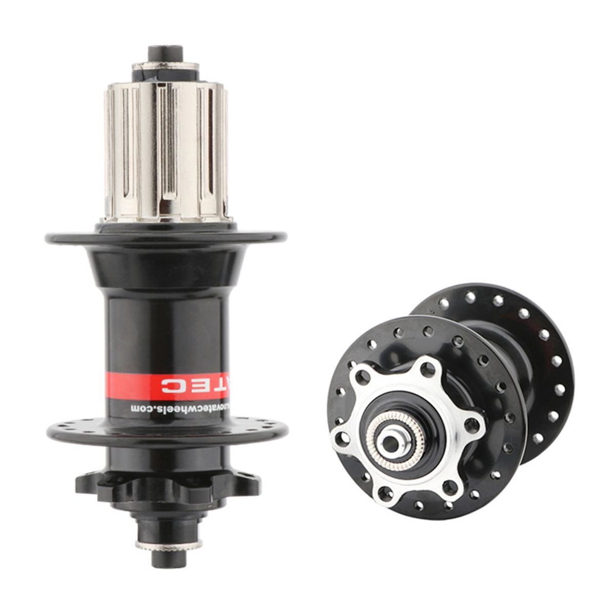 1 Pair Disc Brake Hub Rust Resistant Bicycle Hub Black