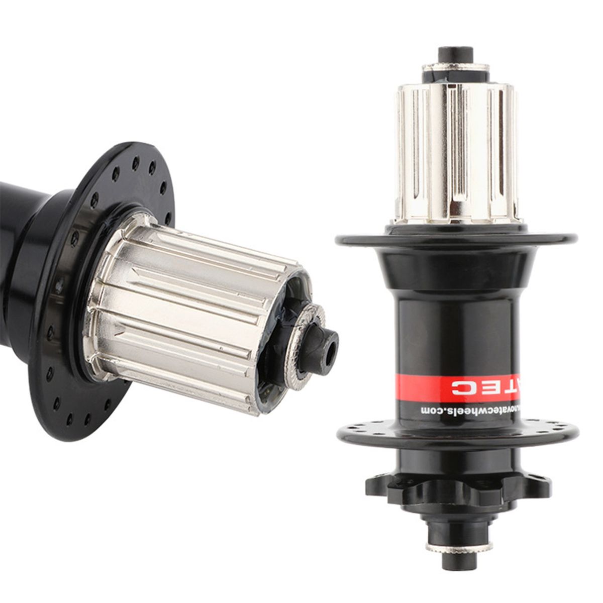 1 Pair Disc Brake Hub Rust Resistant Bicycle Hub Black