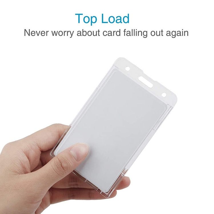 20 PCS Hard Plastic ID Badge Card Holder