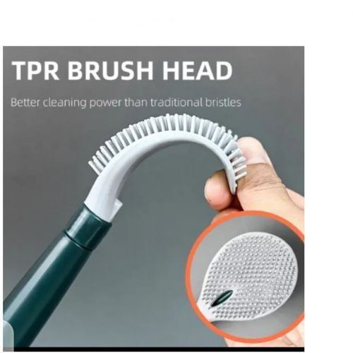 Wall Mounted Silicon Toilet Brush, Liquid Storage Dispenser