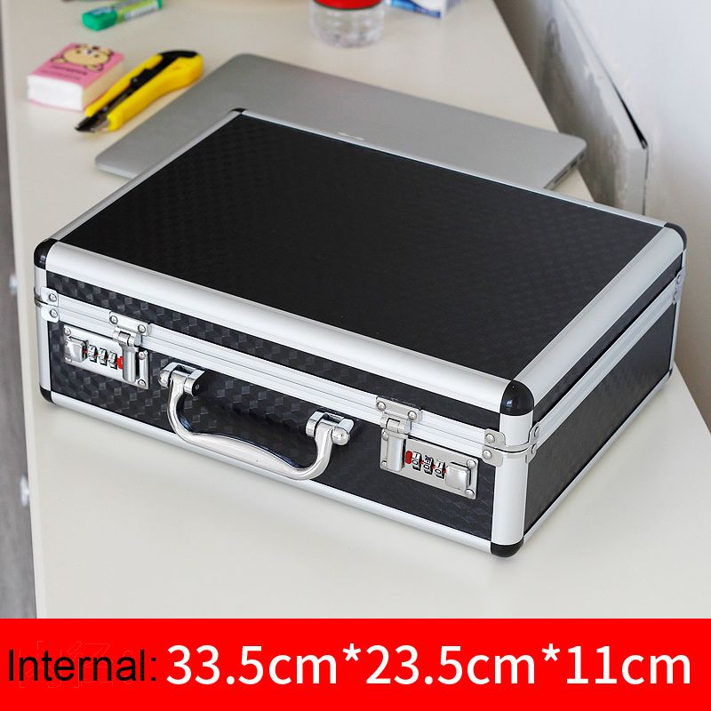 Aluminum Tool Case Suitcase Toolbox Password Box File Box