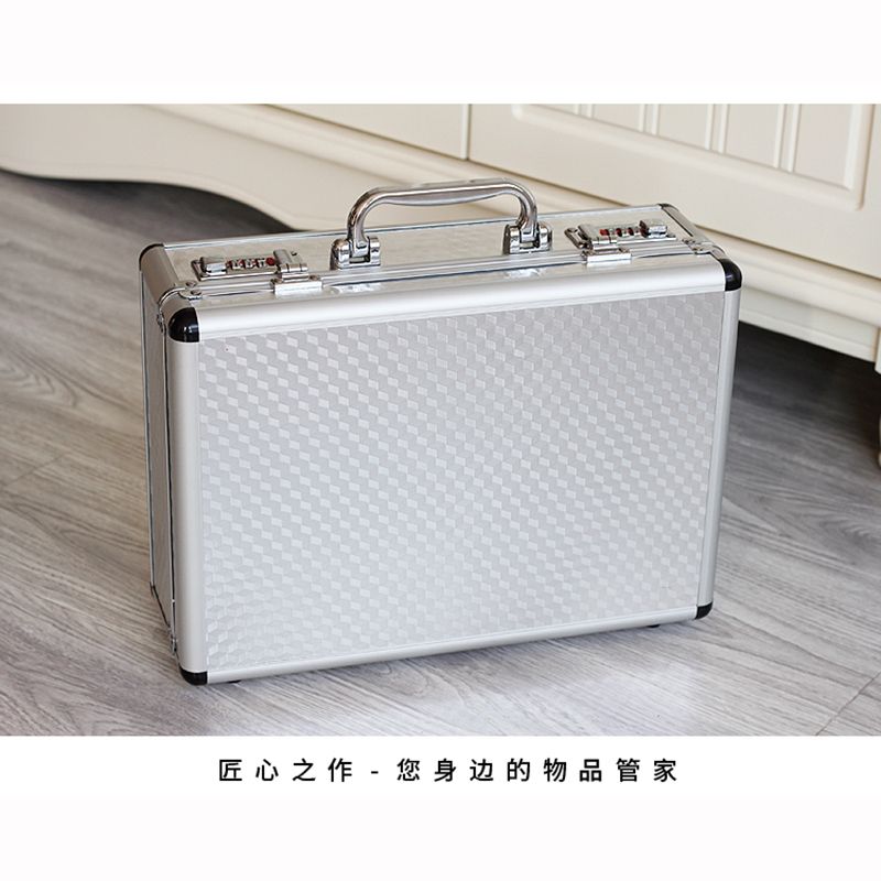 Aluminum Tool Case Suitcase Toolbox Password Box File Box