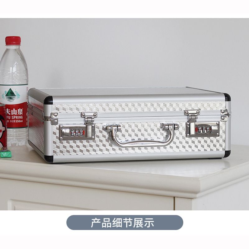 Aluminum Tool Case Suitcase Toolbox Password Box File Box