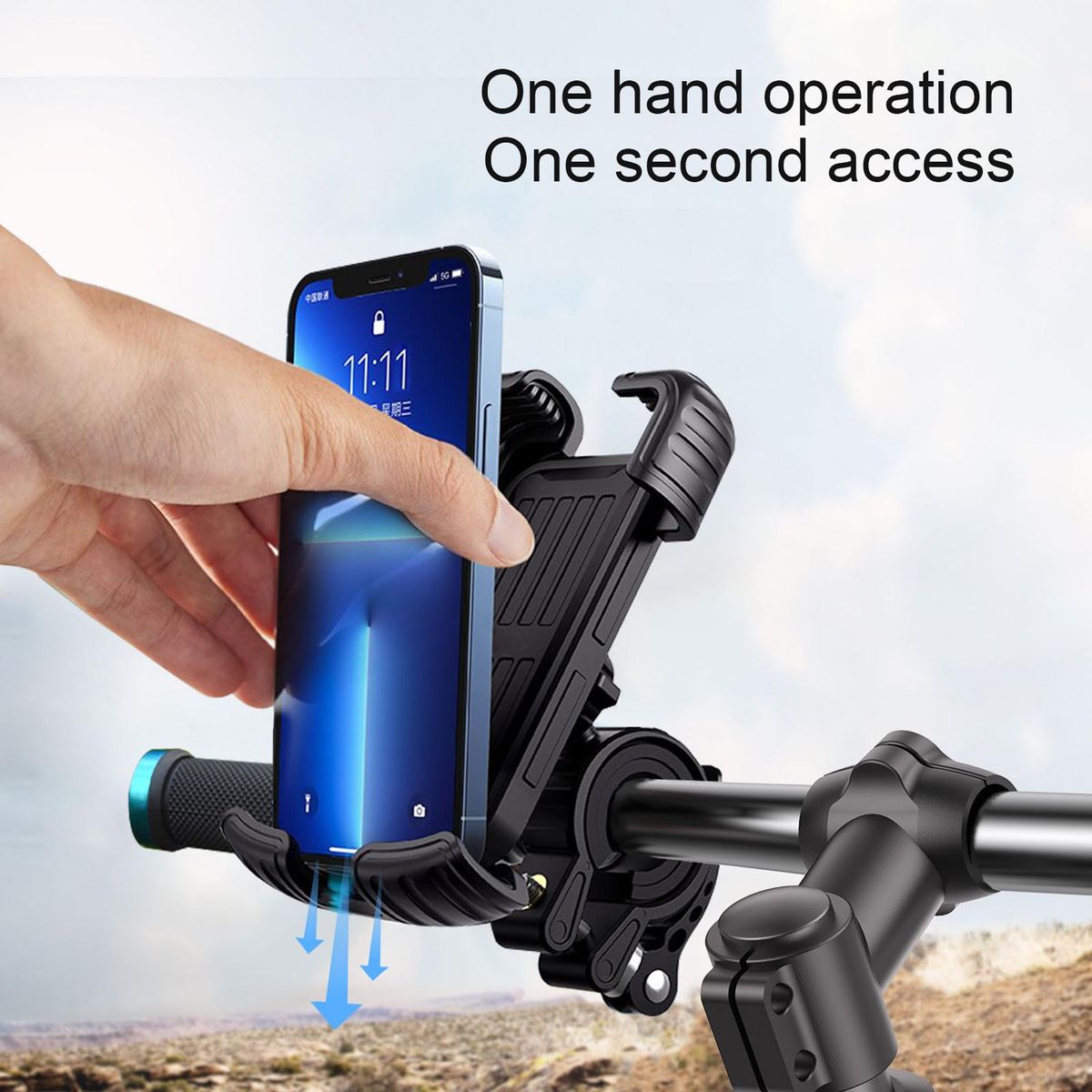 Mountain Bike Phone Holder HandlebarRearview MirrorKnob Bike Mobile Phone Mount