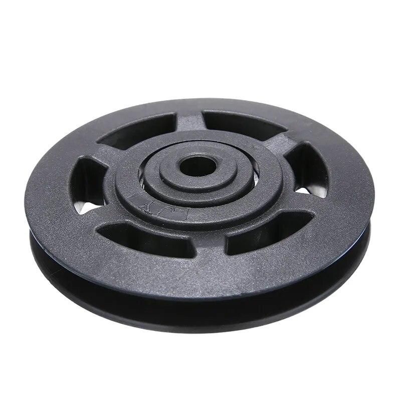 High Quality Universal 95mm Black Wearproof Bearing ABS Material Pulley Wheel Cable Gym Sport Equipments Part