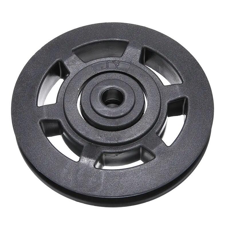 High Quality Universal 95mm Black Wearproof Bearing ABS Material Pulley Wheel Cable Gym Sport Equipments Part