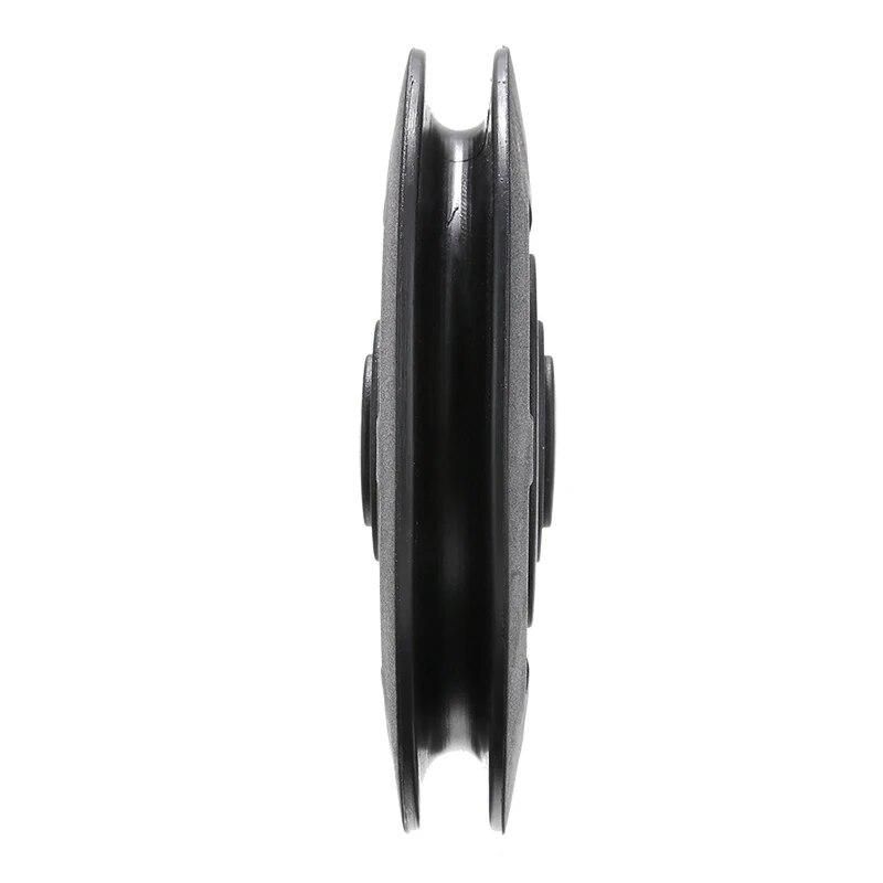 High Quality Universal 95mm Black Wearproof Bearing ABS Material Pulley Wheel Cable Gym Sport Equipments Part