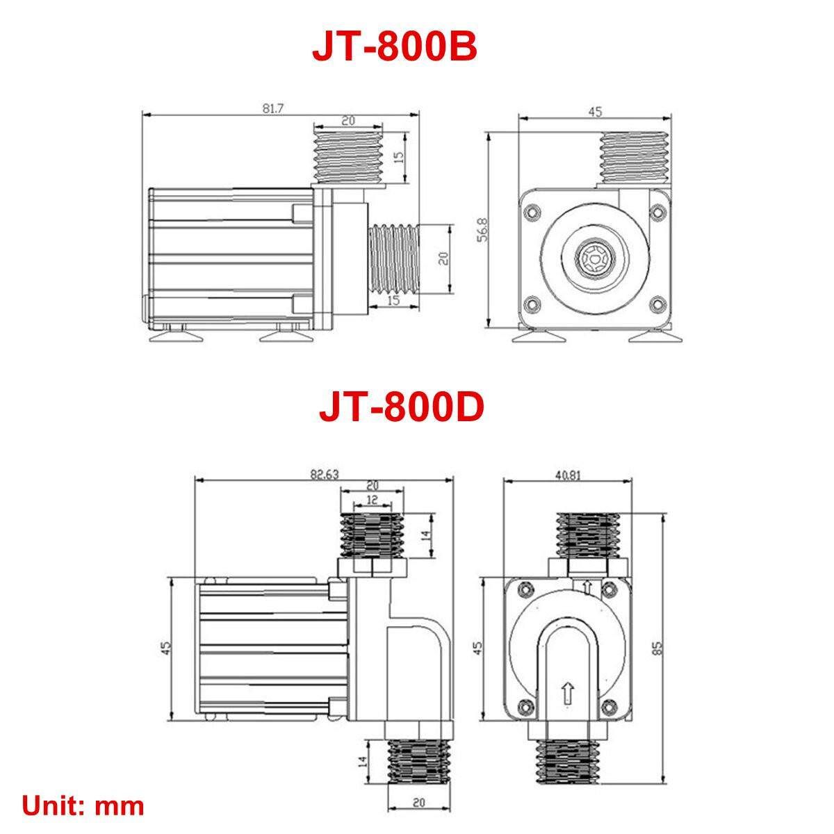 24V Solar Water Pump Shower Heating Booster Brushless Motor Switch 1100L/H JT-800D