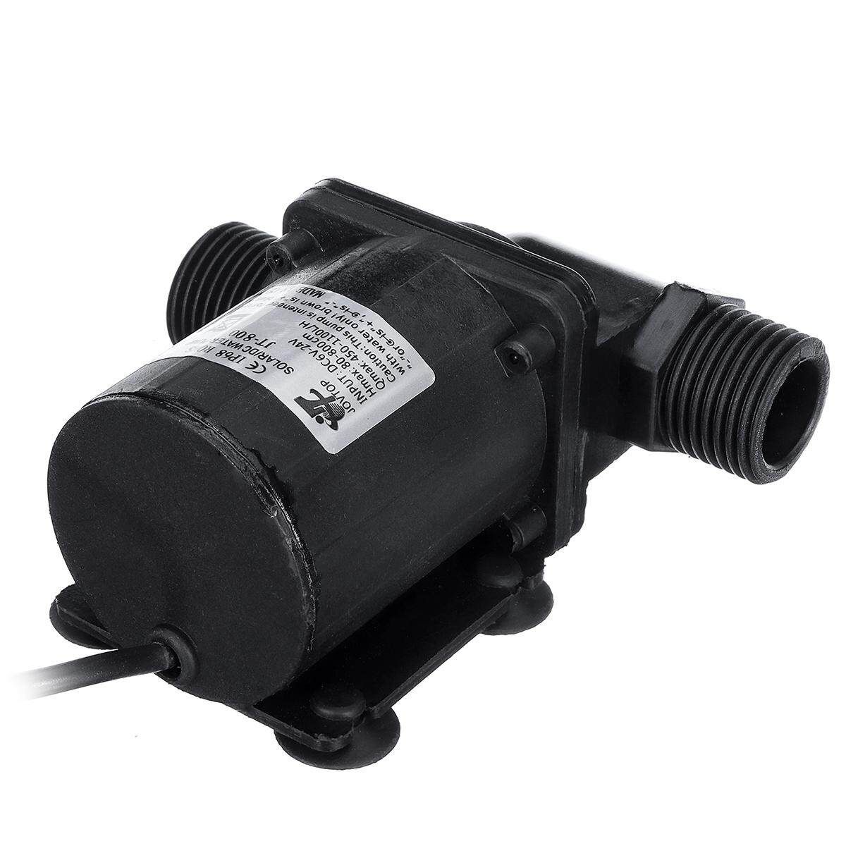 24V Solar Water Pump Shower Heating Booster Brushless Motor Switch 1100L/H JT-800D