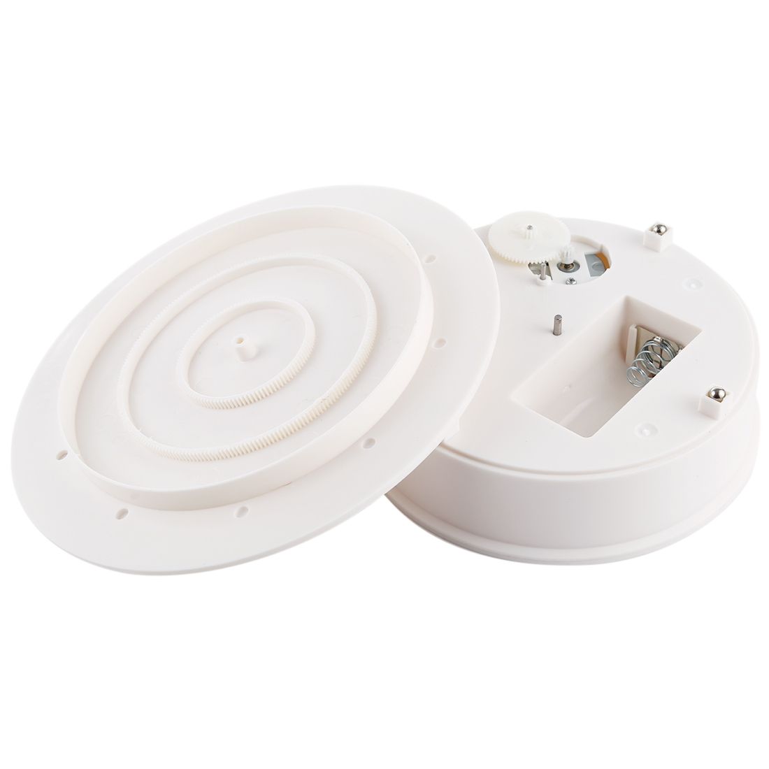 20cm 360 Degree Electric Rotating Turntable Display Stand Photography Video Shooting Props Turntable, Max Load 1.5kg, Powered By Battery(White)