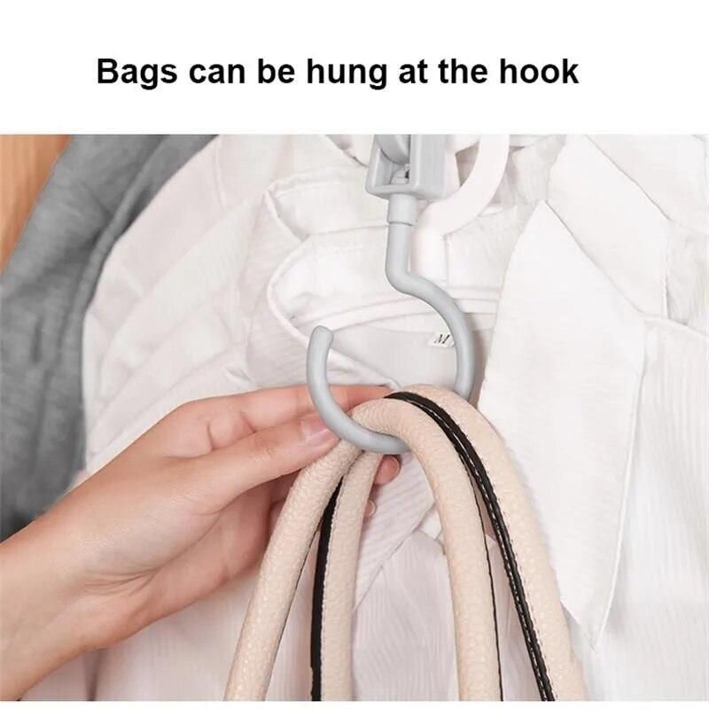 1pcs Nine Hole Magic Hanger Creative Multi Functional Hanger Household Internet Popular Magic Storage Artifact