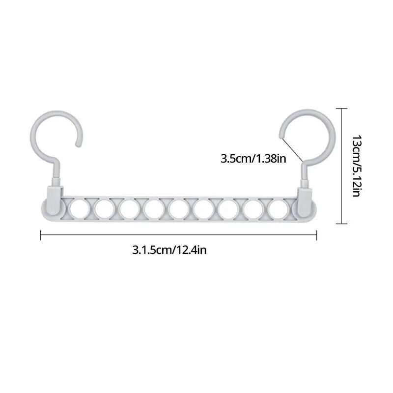 1pcs Nine Hole Magic Hanger Creative Multi Functional Hanger Household Internet Popular Magic Storage Artifact