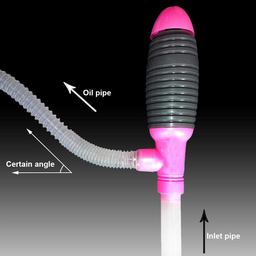 Manual Car Pumping Suction Oil Tube Pipe Plastic Portable
