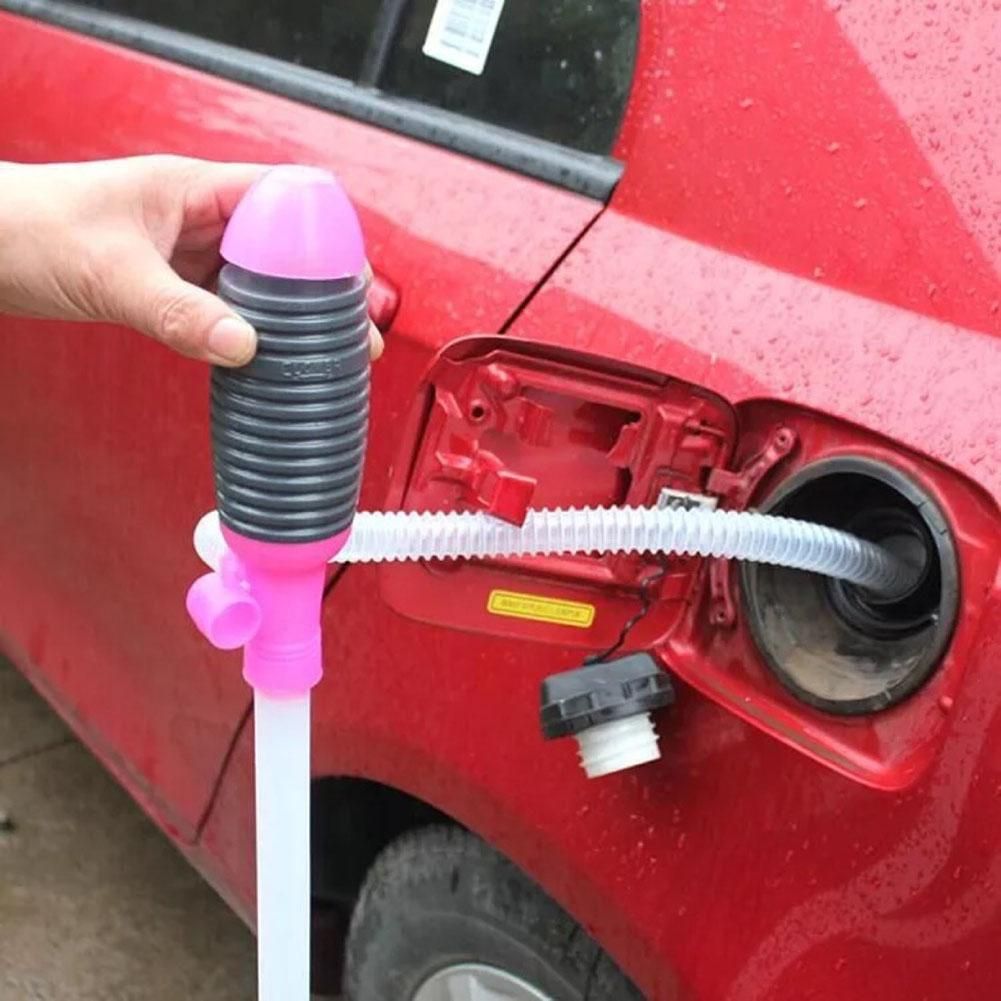 Manual Car Pumping Suction Oil Tube Pipe Plastic Portable