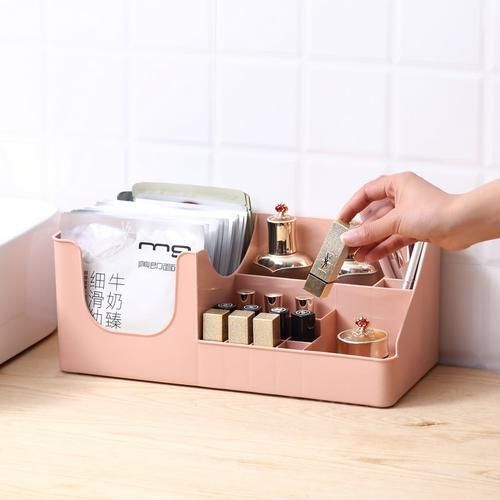 Desktop Cosmetic Storage Box Dressing Table Mask Lipstick Skin Care Products Finishing Rack Make Up Organizer Box