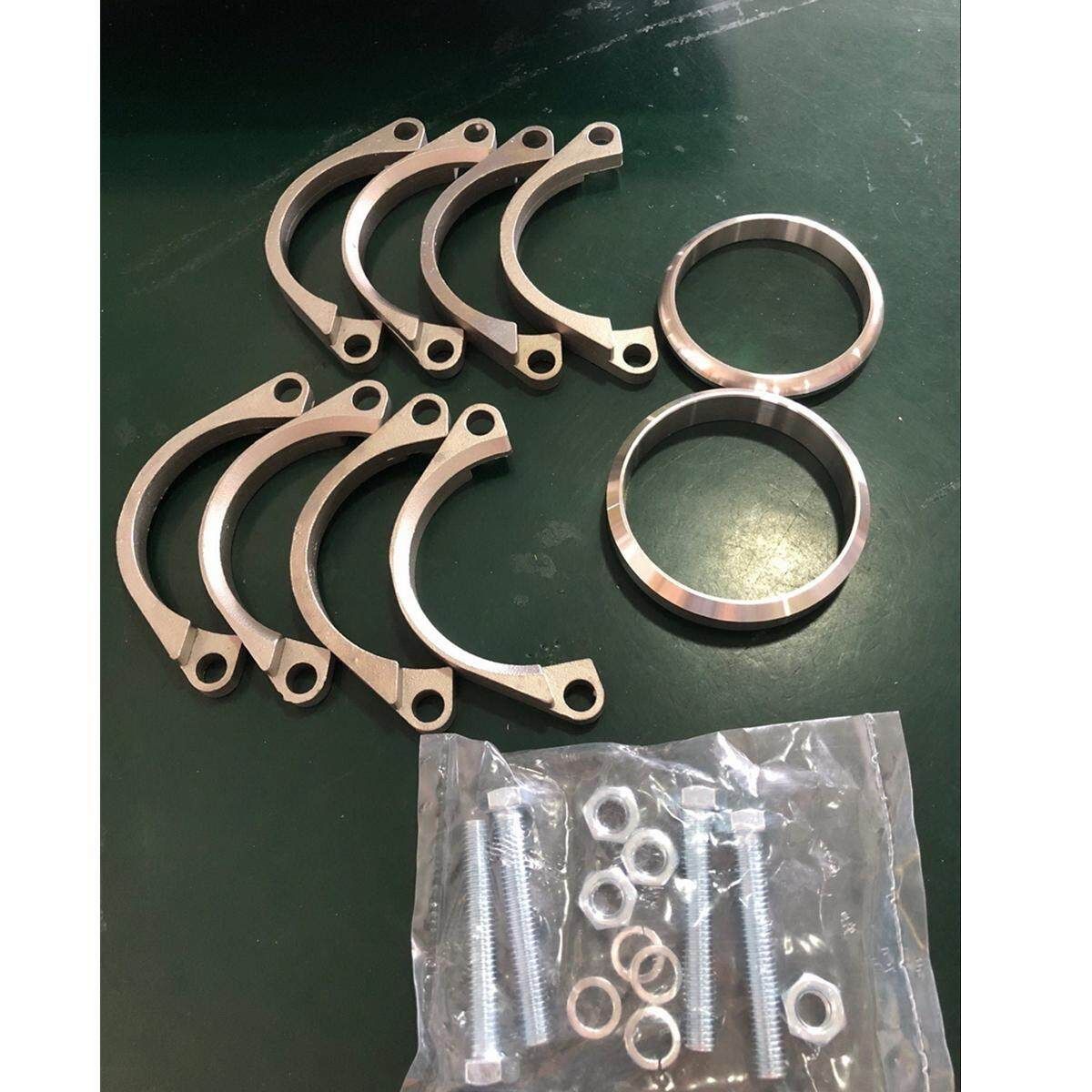 For BMW E46 Exhaust Flange Muffler Back Box Repair Set Rusted Flange Clamp