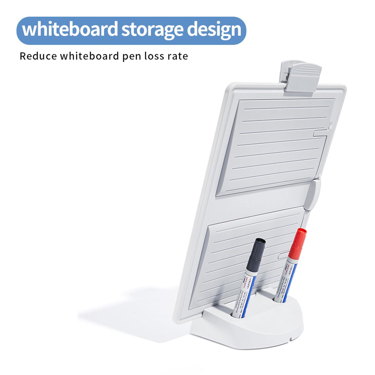 Magnetic White Board Paper Clipboard With Pen Slot