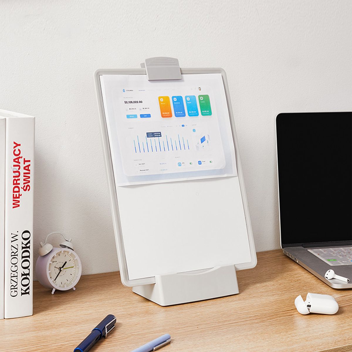 Magnetic White Board Paper Clipboard With Pen Slot