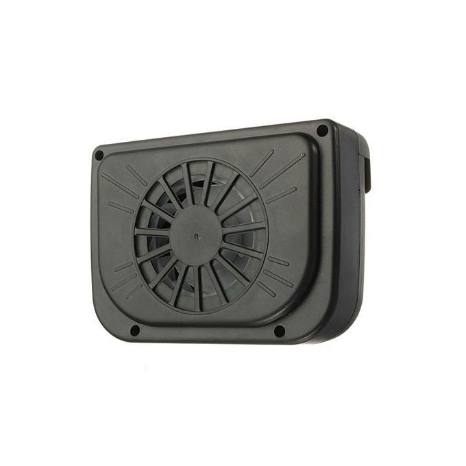 New Auto Car Fan Air Vent Cooler With Rubber Stripping Solar Power Black Colour