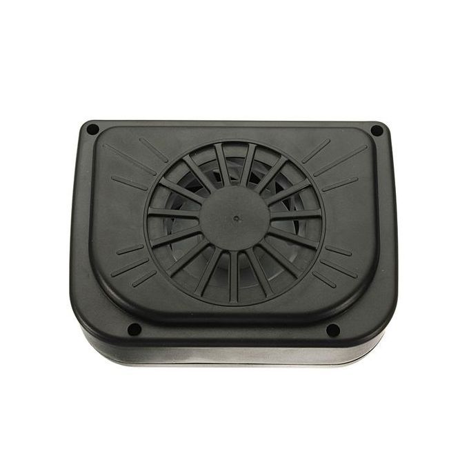 New Auto Car Fan Air Vent Cooler With Rubber Stripping Solar Power Black Colour