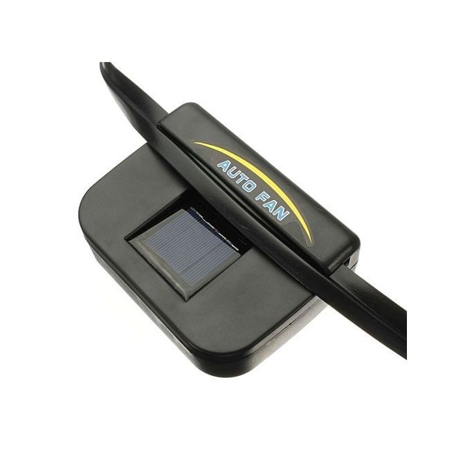 New Auto Car Fan Air Vent Cooler With Rubber Stripping Solar Power Black Colour