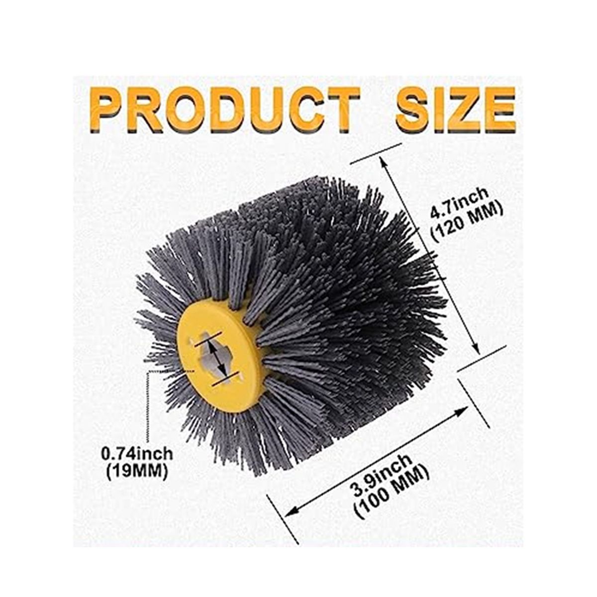 Abrasive Wire Drawing Wheel P240 Antique Grain Wood Open Paint Wood Grain Restoration Drawing Wheel Drum Polishing Brush