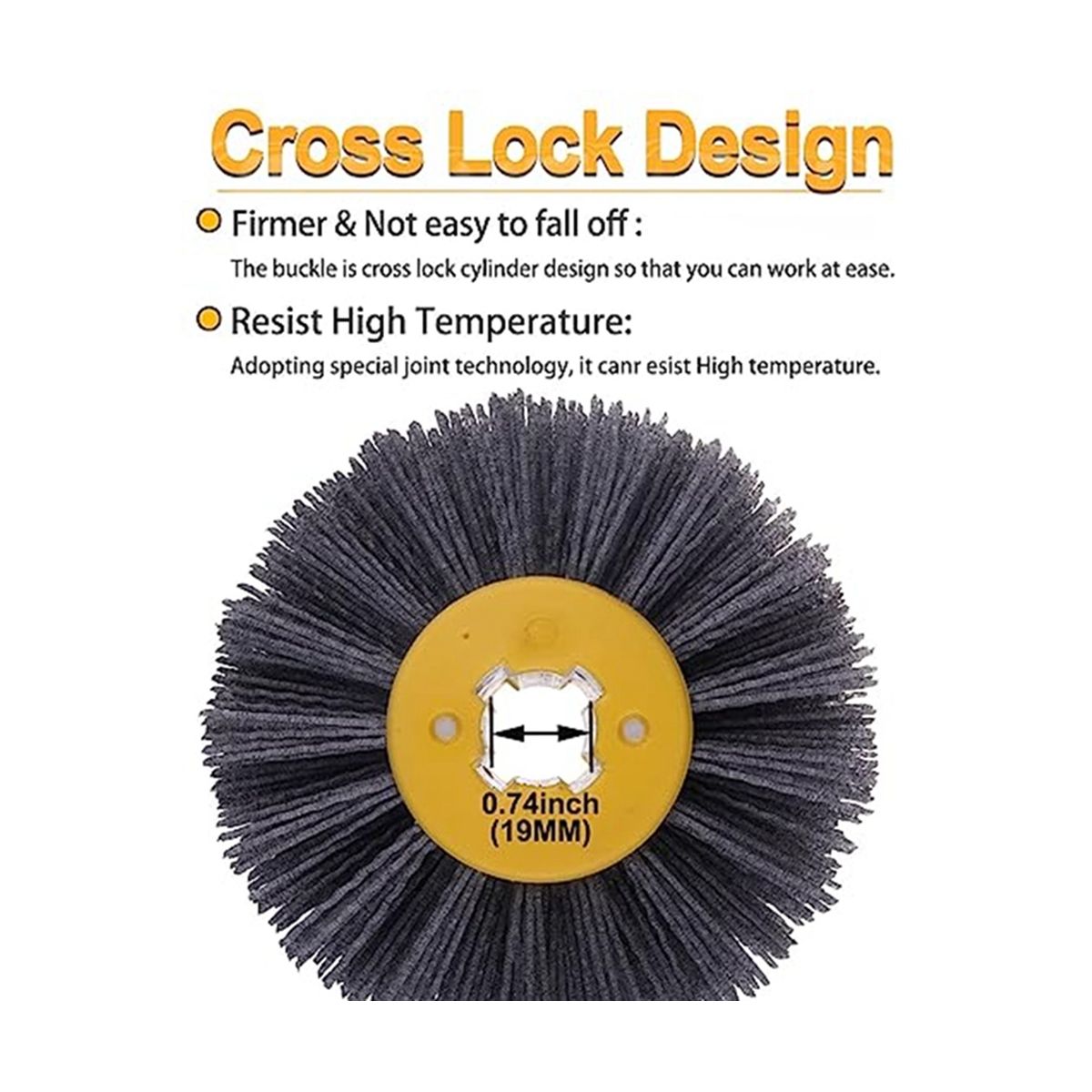 Abrasive Wire Drawing Wheel P240 Antique Grain Wood Open Paint Wood Grain Restoration Drawing Wheel Drum Polishing Brush