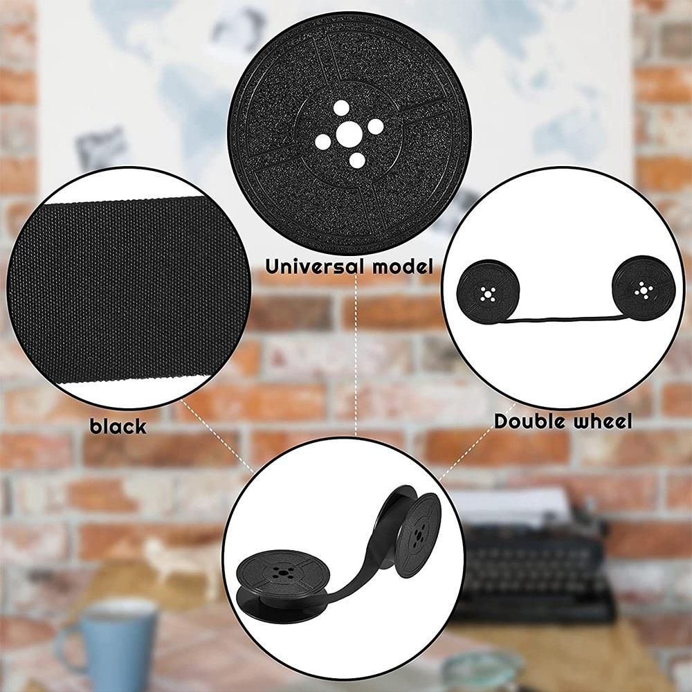 1Pack Typewriter Ribbon Twin Spool Typewriter Ribbon Ink