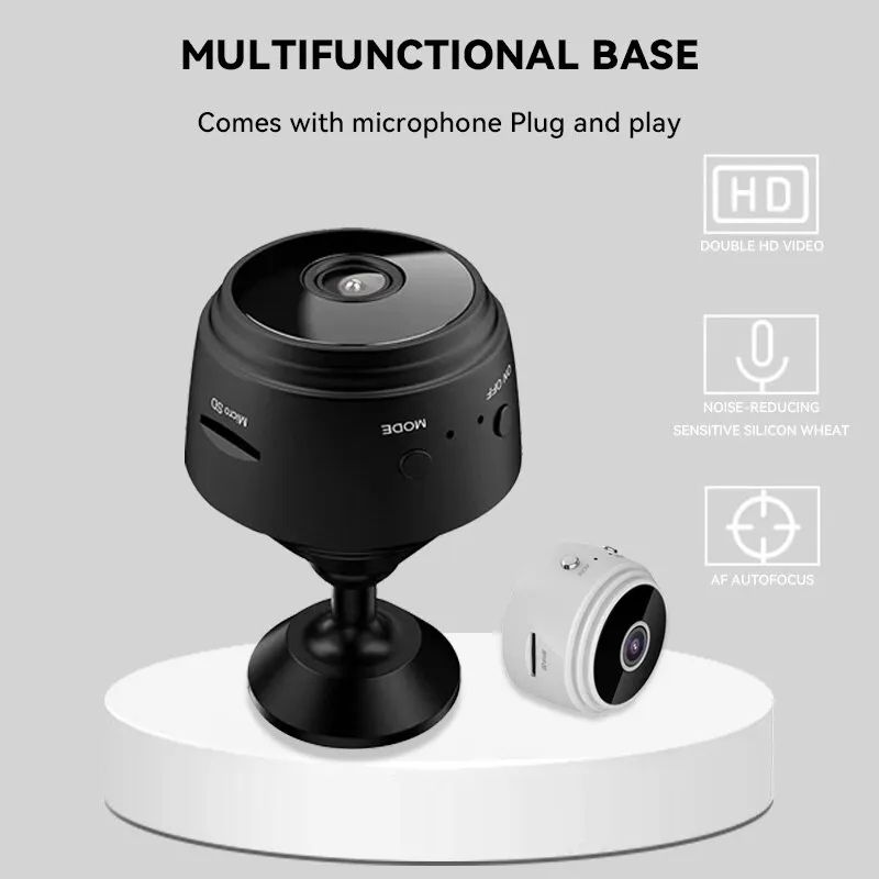 Mini Security Camera WiFi,With Inbuilt Battery Night Vision For Security
