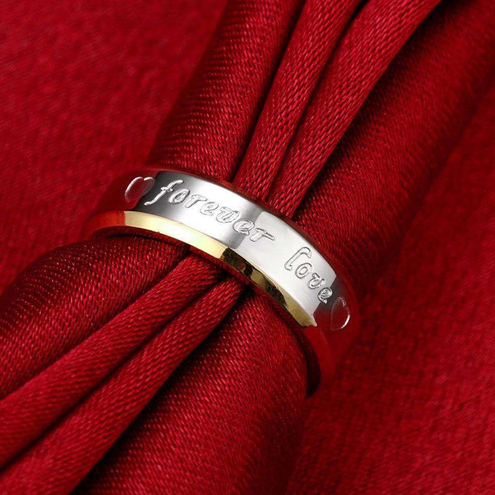 Forever Love Couple Ring Promise Ring 1+1 Men's And Women's Sizes Available